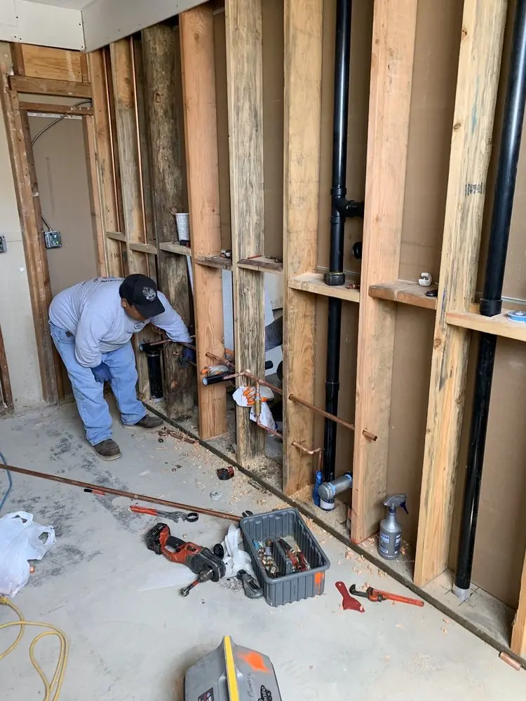 Commercial rough-in plumbing for Water Heater Replacement in Babcock Hill